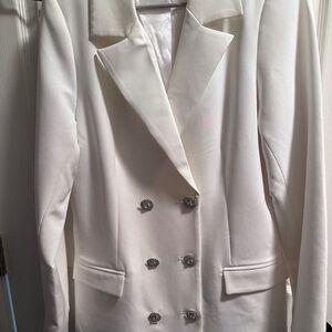 Show me your Mumu white blazer dress